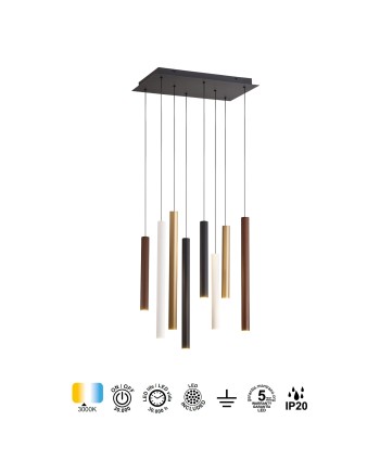 CALA * LÁMPARA BASE CUADRADA 8L LED COLANTES - VARIADO